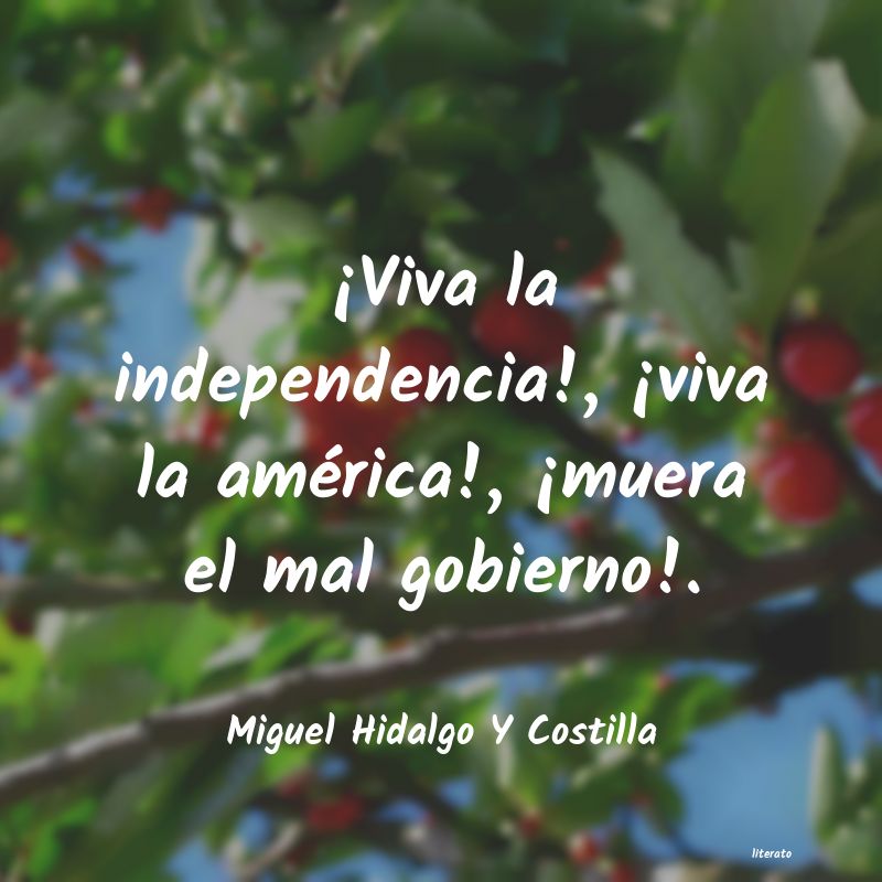 Frases de Miguel Hidalgo Y Costilla