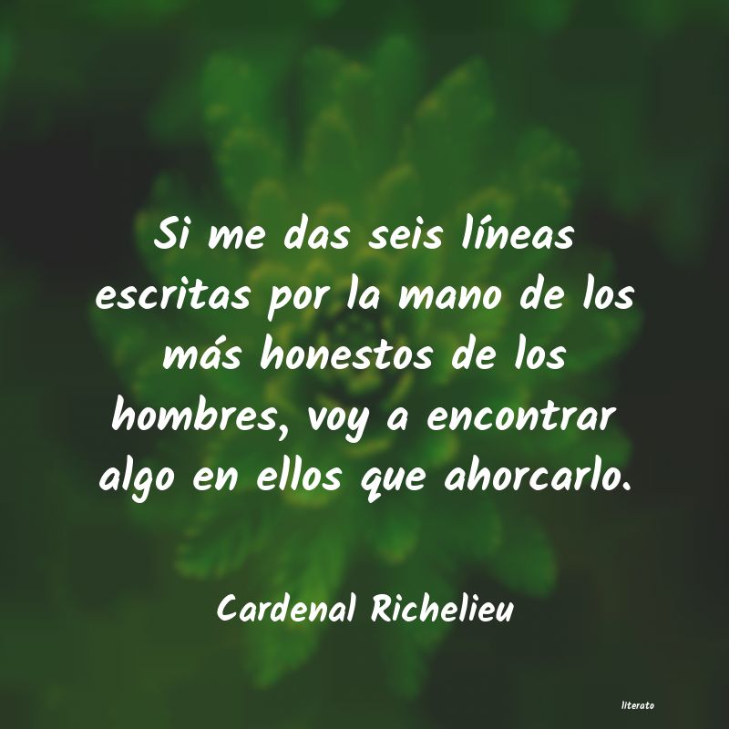 frases de Cardenal Richelieu