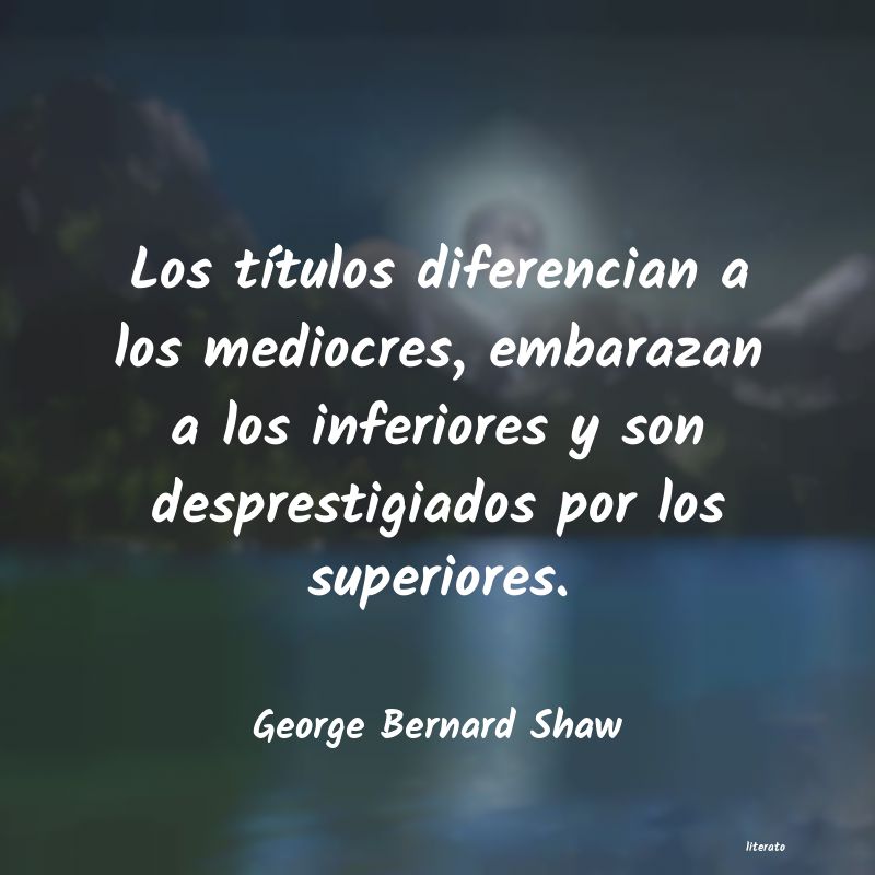 frases de George Bernard Shaw