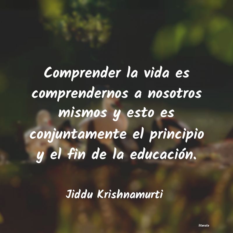 Frases de Jiddu Krishnamurti