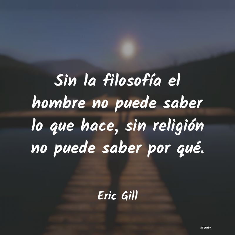 frases de Eric Gill