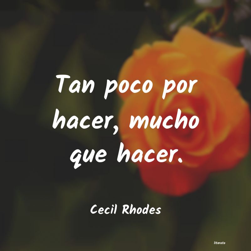 frases de Cecil Rhodes