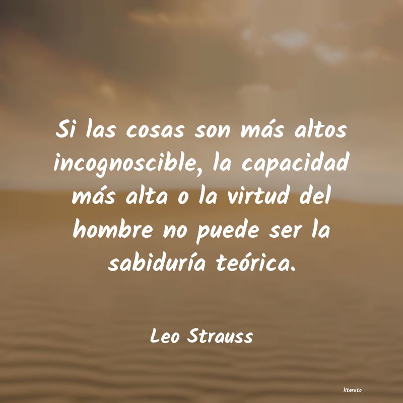 frases de Leo Strauss