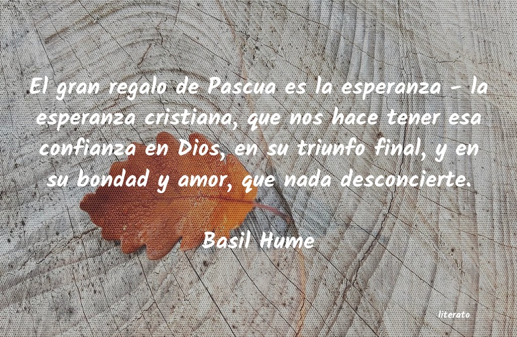 Frases de Basil Hume