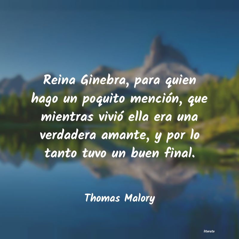 frases de Thomas Malory