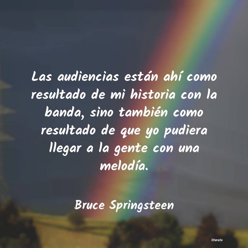 Frases de Bruce Springsteen