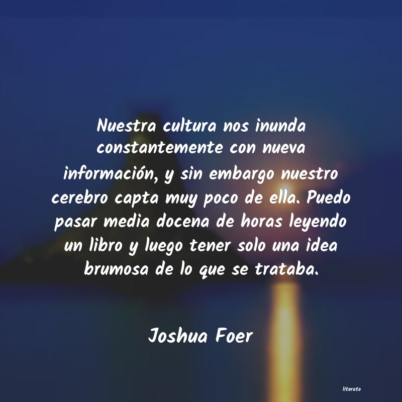 Frases de Joshua Foer