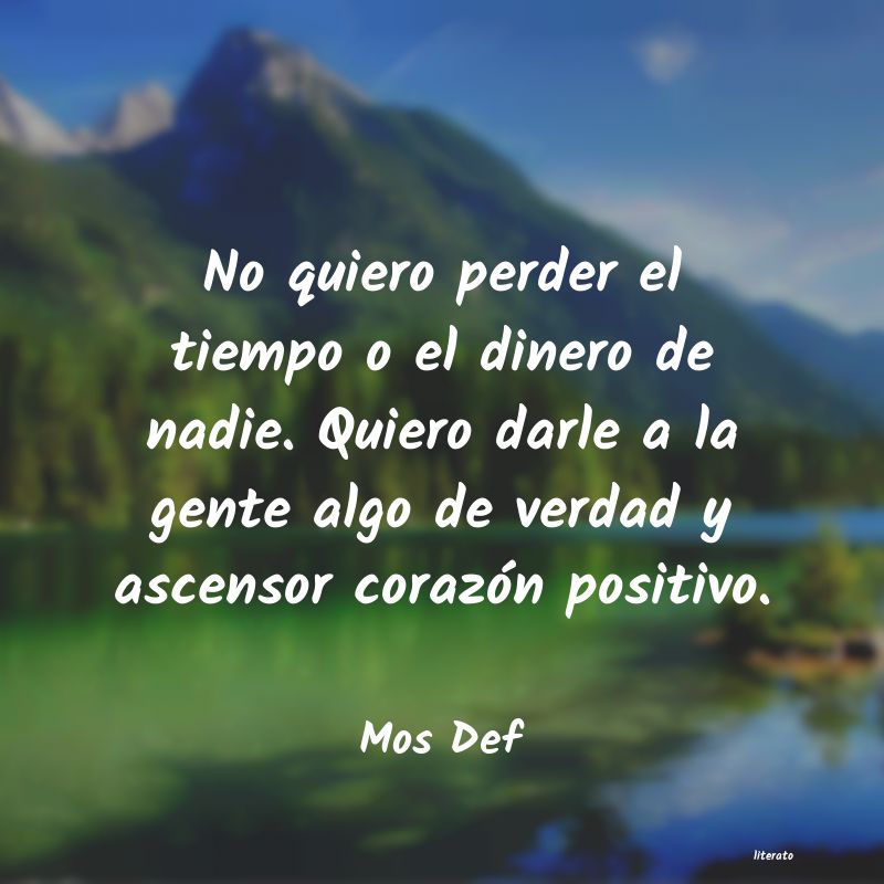 frases de Mos Def
