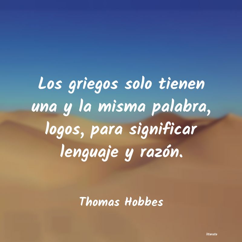 Frases de Thomas Hobbes