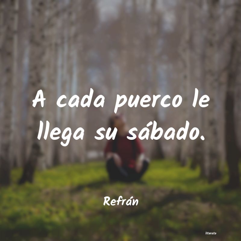 Frases de Refrán