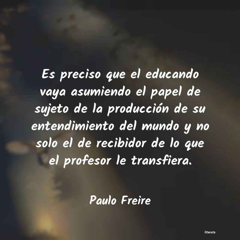 Frases de Paulo Freire