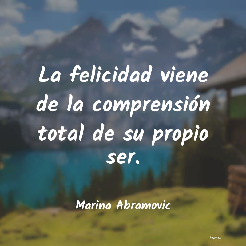 frases de Marina Abramovic