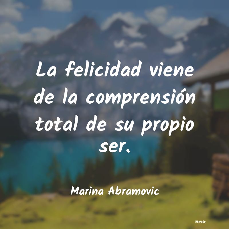 Frases de Marina Abramovic