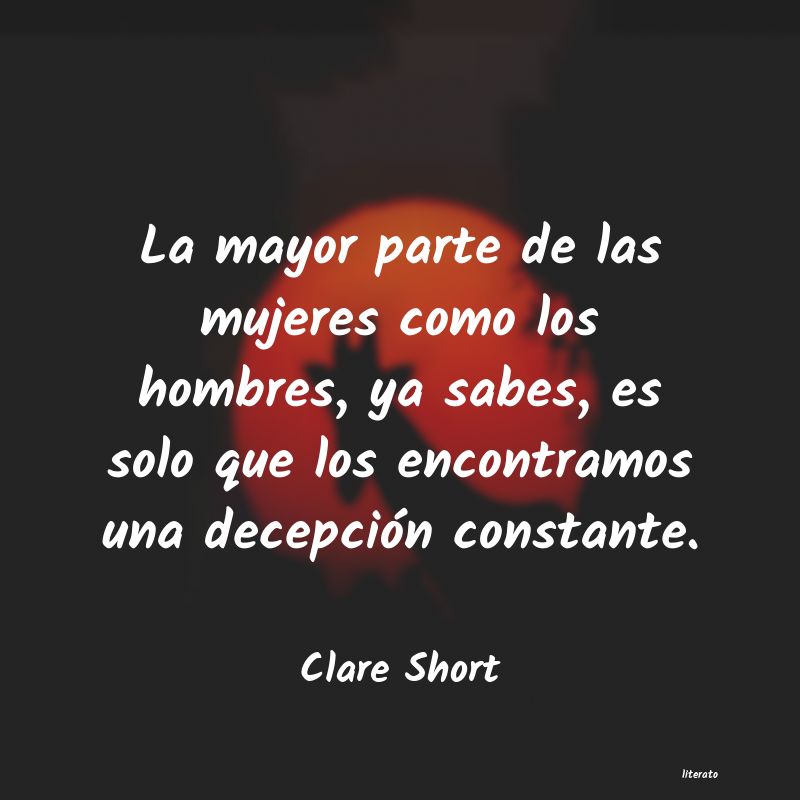 Frases de Clare Short