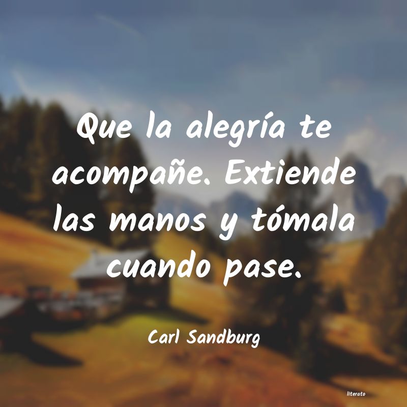 frases de Carl Sandburg
