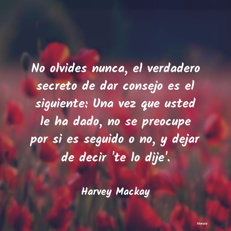 Frases de Harvey Mackay