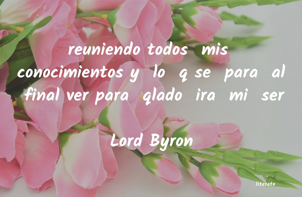 frases de Lord Byron