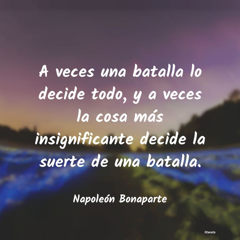 frases de Napoleón Bonaparte