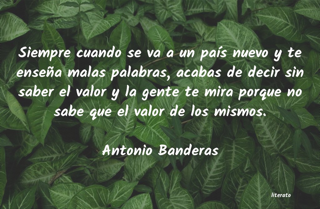 frases de Antonio Banderas