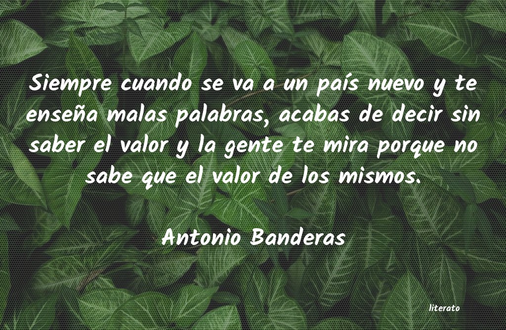 Frases de Antonio Banderas