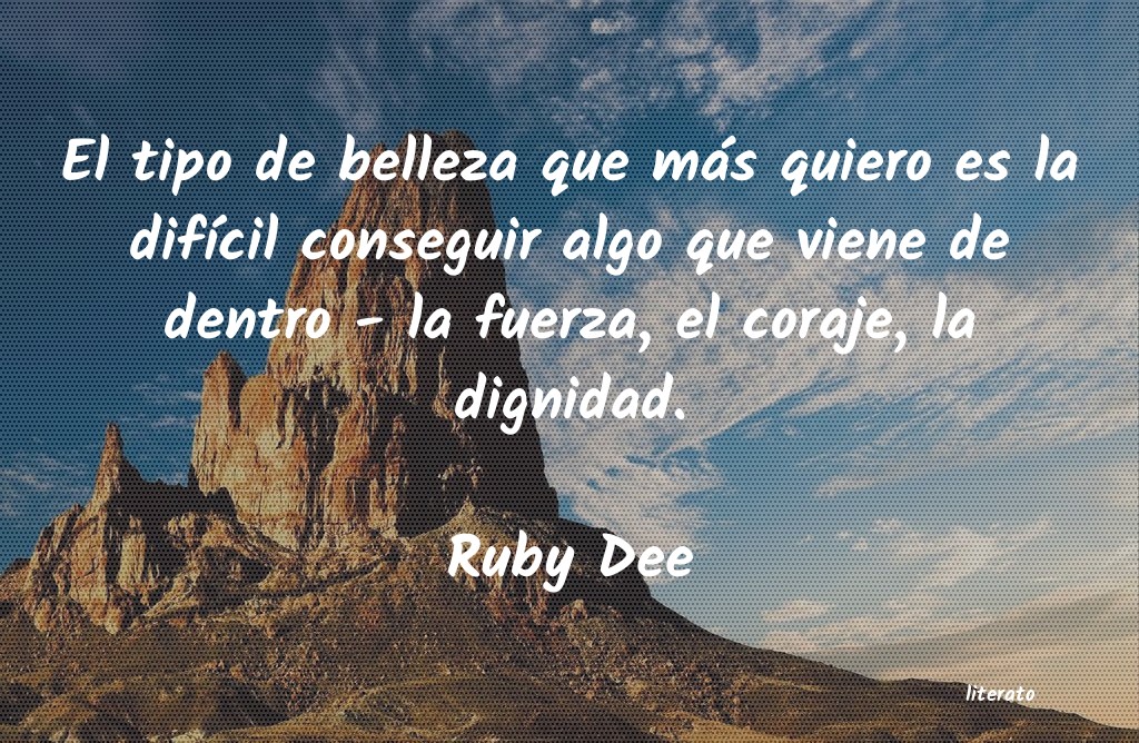 Frases de Ruby Dee