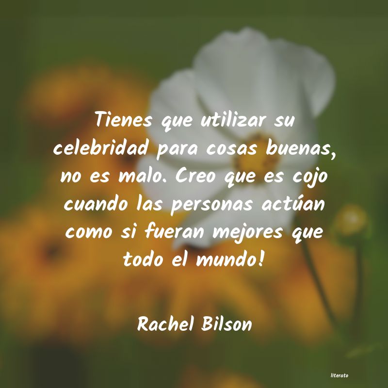 frases de Rachel Bilson