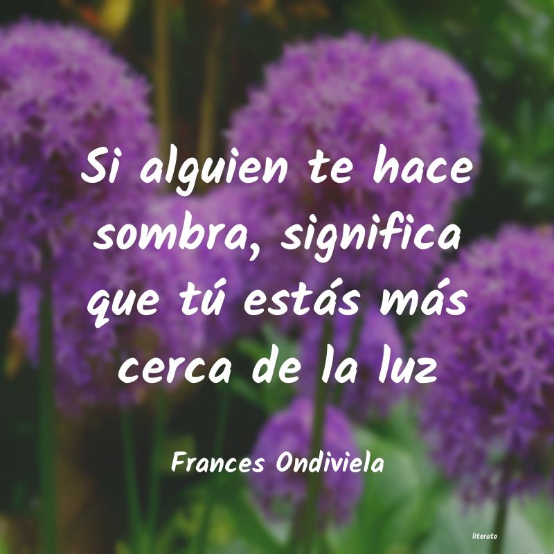 Frases de Frances Ondiviela