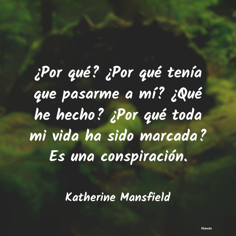 frases de Katherine Mansfield