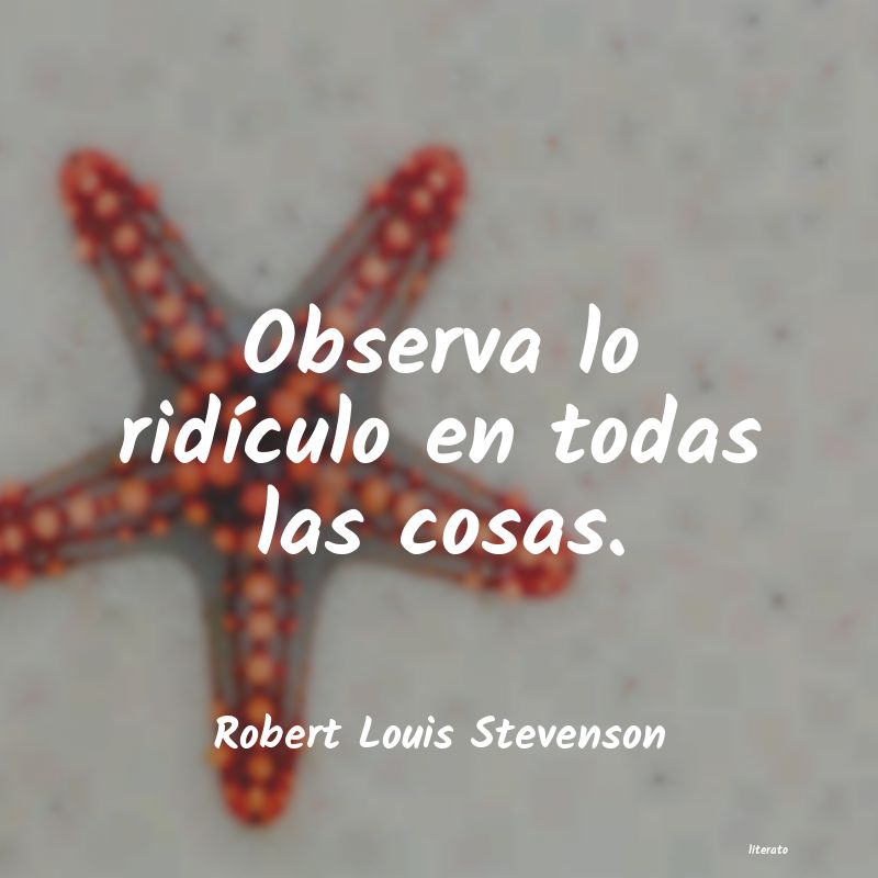 Frases de Robert Louis Stevenson