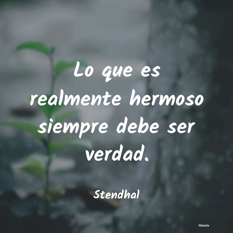 Frases de Stendhal