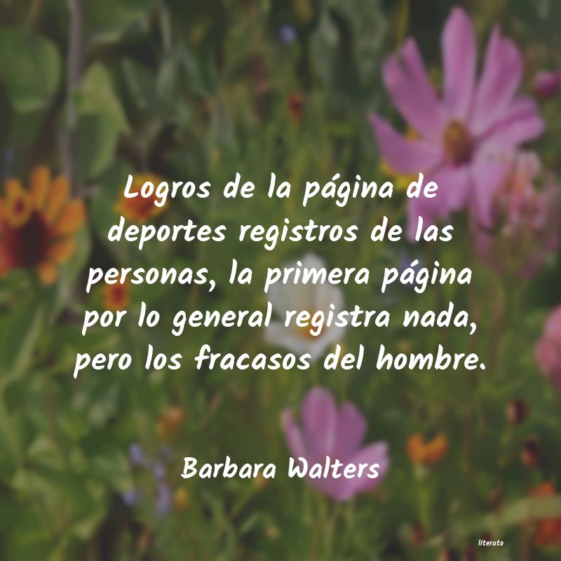 Frases de Barbara Walters