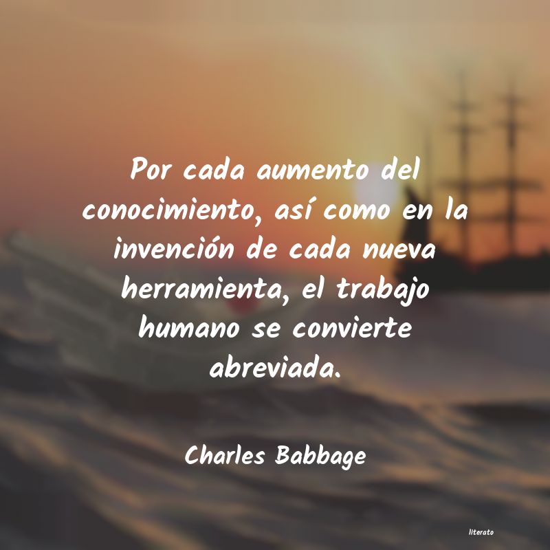 Frases de Charles Babbage