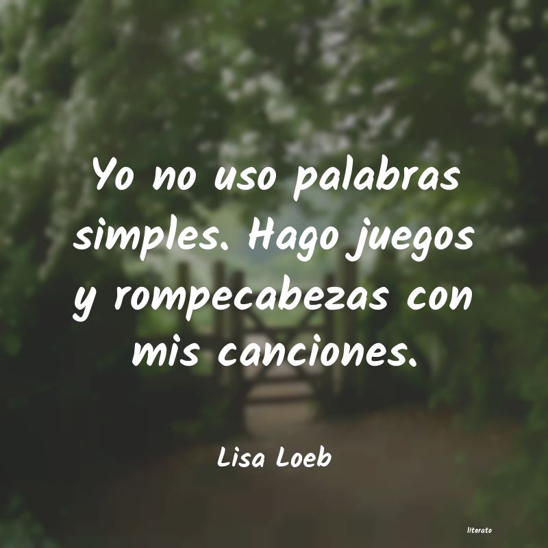 frases de Lisa Loeb