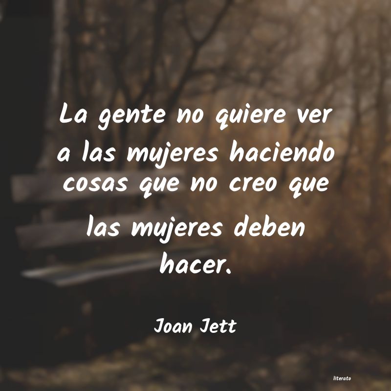 Frases de Joan Jett