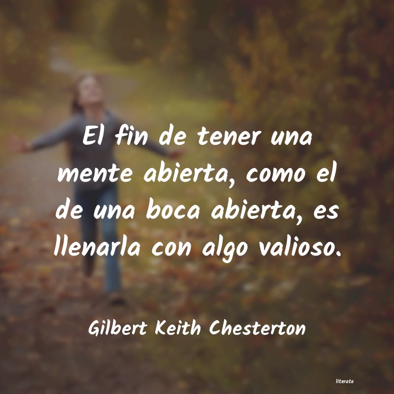 Frases de Gilbert Keith Chesterton