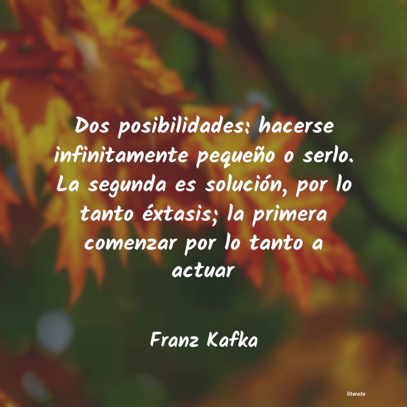 frases de Franz Kafka