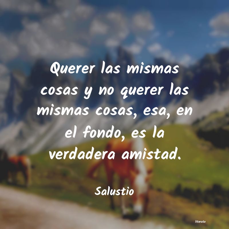 Frases de Salustio