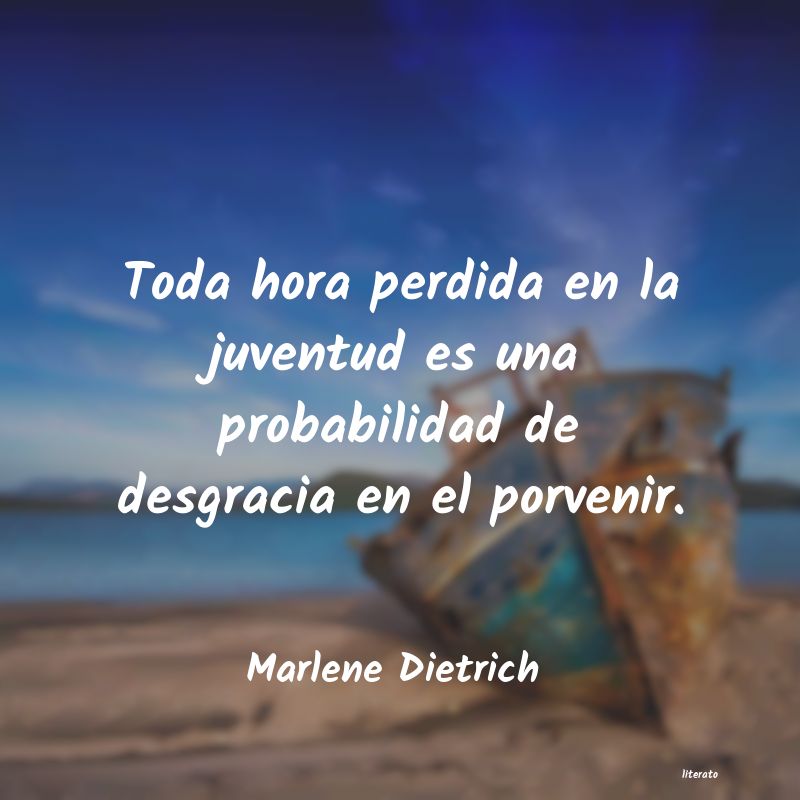 Frases de Marlene Dietrich