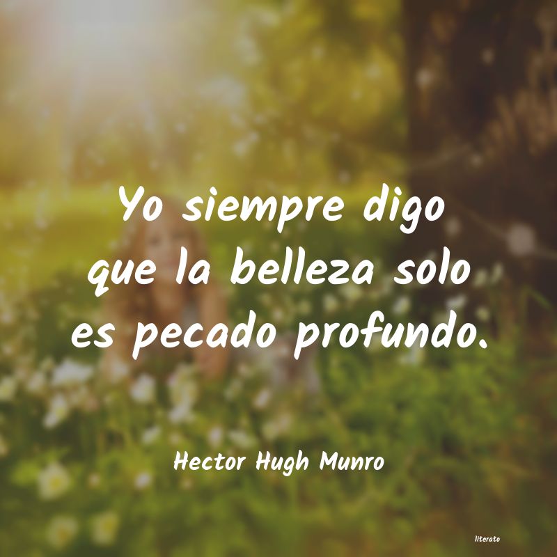 frases de Hector Hugh Munro