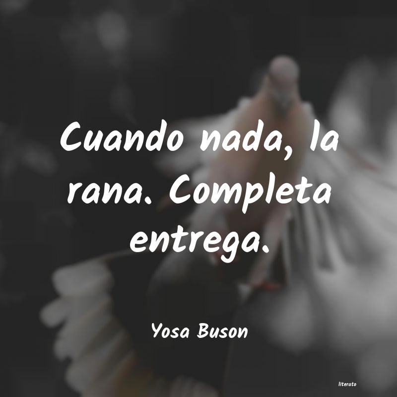 frases de Yosa Buson
