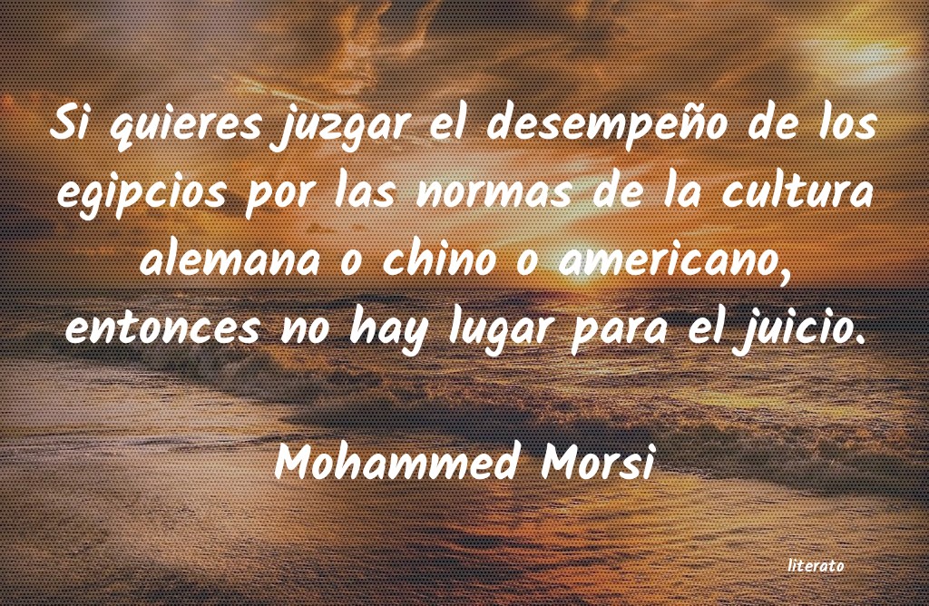 Frases de Mohammed Morsi