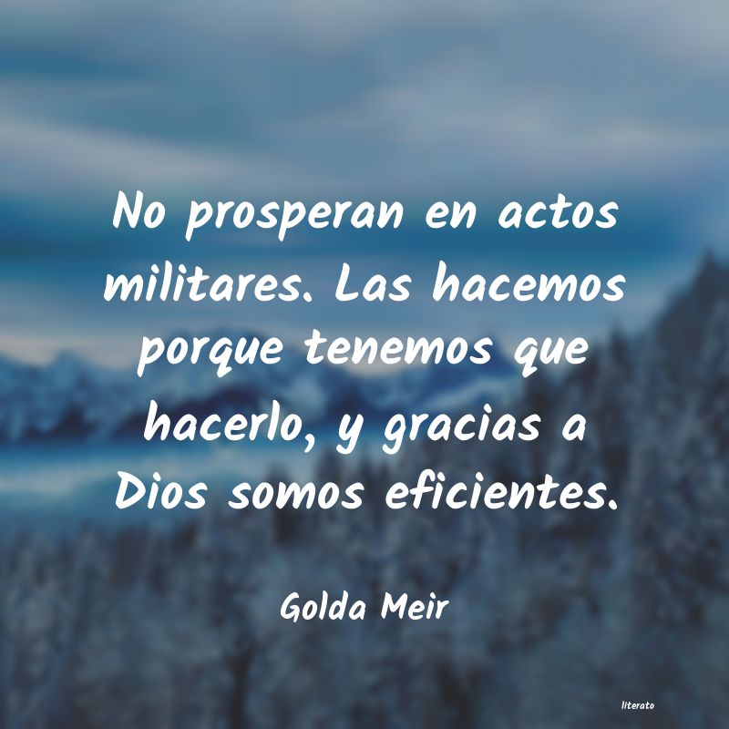 Frases de Golda Meir