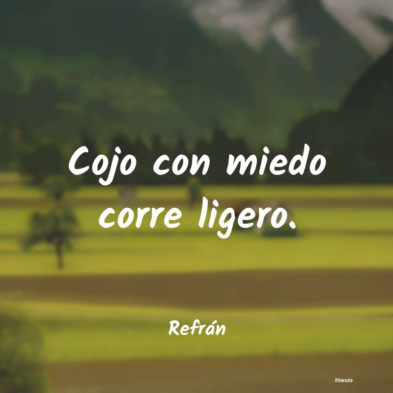 Frases de Refrán