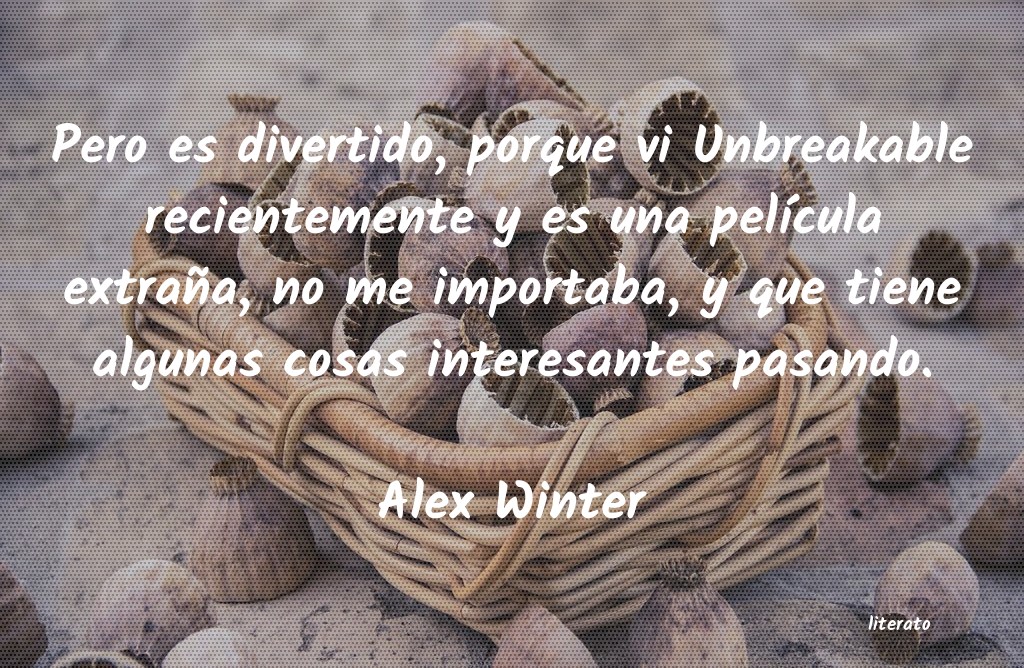 Frases de Alex Winter