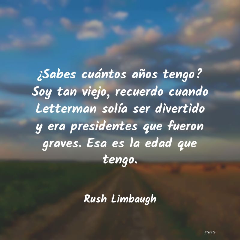 Frases de Rush Limbaugh