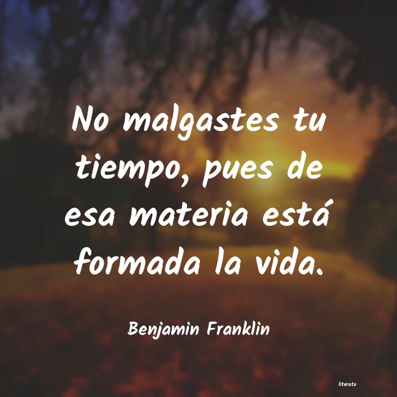 Frases de Benjamin Franklin