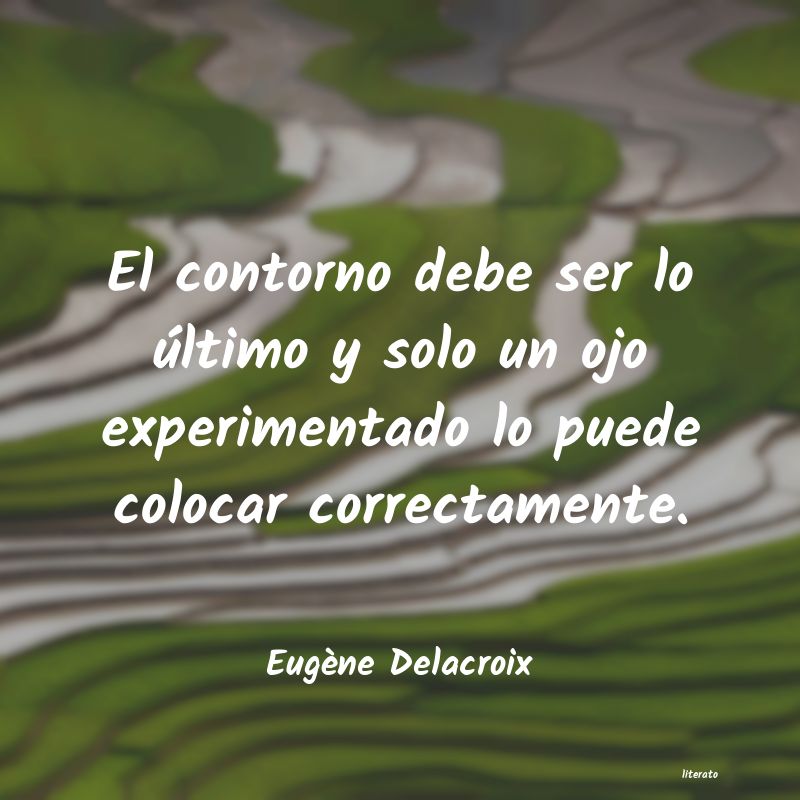 Frases de Eugène Delacroix