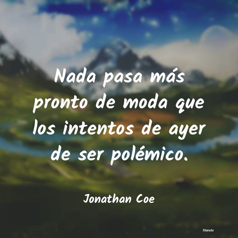 Frases de Jonathan Coe