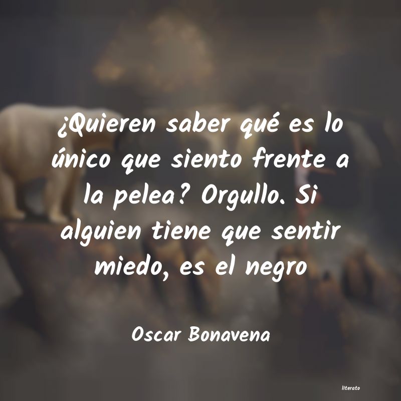 Frases de Oscar Bonavena