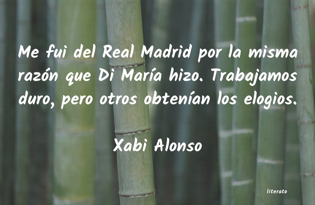 frases de Xabi Alonso